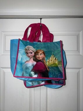 Disney Frozen Reusable Tote Bag - Blue & Pink (bundle of 8)